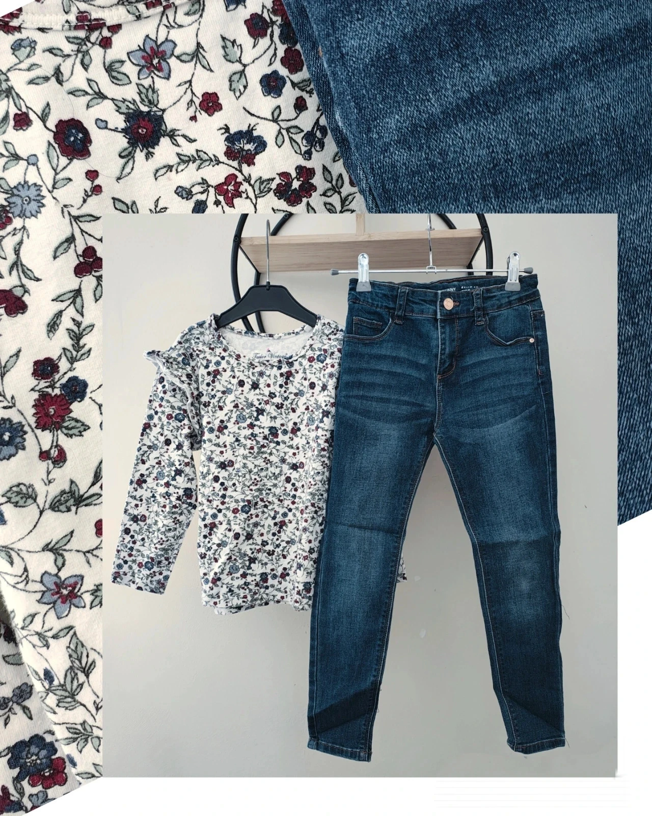8 ans ensemble teeshirt tailor et pantalon jean denim & co